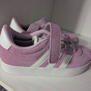 Adidas VL Court 3.0 K Lilac/White Skateboarding Shoes ID6310 Youth Size 6